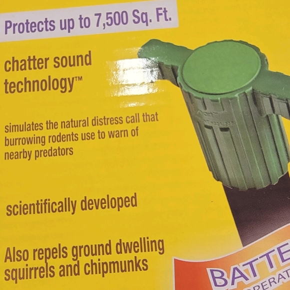 New. Bonide Molemax Mole & Gopher Repeller Sonic - Picture 6 of 6